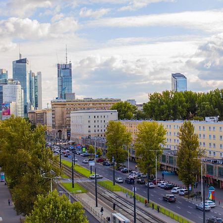 Large Flat. Great View. City Center. Warschau Buitenkant foto